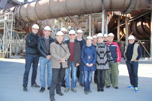 En delegasjon fra Russlands største ferrolegeringsprodusent. Det russiske CHEMK (Chelyabinsk Metallurgical Combinate) ønsket å studere varmegjenvinningskonseptet til Mo Fjernvarme AS.
