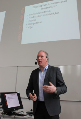 Det er optimistiske utsikter for økonomien i Nordland, fortalte Erlend Bullvåg ved Handelshøgskolen, Universitetet i Nordland, på næringstreffet 17. juni.