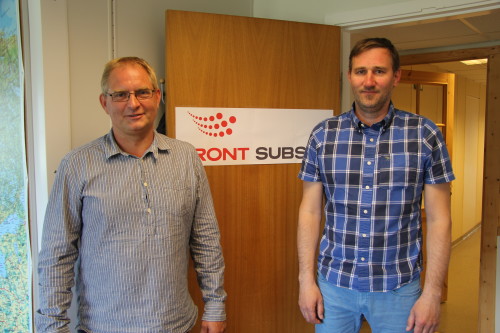 Kjell-Ivar Skjærvik (t.v) og Kenneth Storheil jobber i FRONT Subsea og leverer tjenester til oljeselskaper over hele verden.