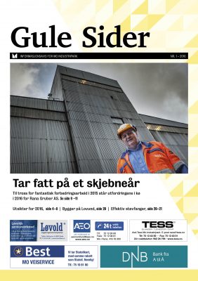 Mye i Media AS er valgt som samarbeidspartner av Mo Industripark AS for redaksjonelt arbeid, foto og grafisk design. Det omfatter produksjon av Gule Sider, som nå har fått ny layout.