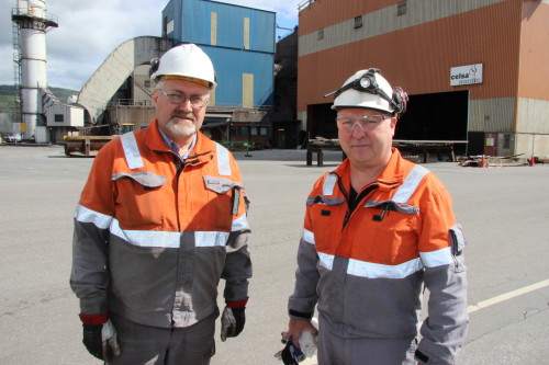 Ulf Olaussen har stått på og utført jobben som ansvarlig ved anlegget i stålverket på en fortreffelig måte, sier Kjell Arne Føinum i Celsa Armeringsstål AS.