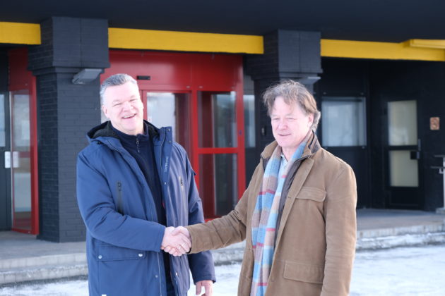 Arne Westgård og Peter Östbergh er begge fornøyd med samarbeidet.